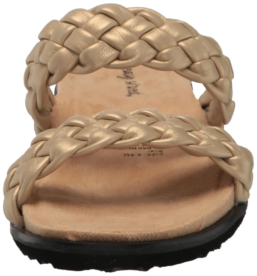 Amazon.com | Easy Street Women's Susi Slide Sandal, LT. Gold